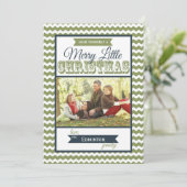 シェブロンリメリートルクリスマスフラットカード シーズンカード (スタンド正面)