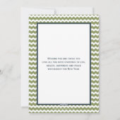 シェブロンリメリートルクリスマスフラットカード シーズンカード (裏面)