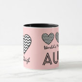 シェブロン世界の最も素晴らしい叔母さんのハートV09 マグカップ (中央)