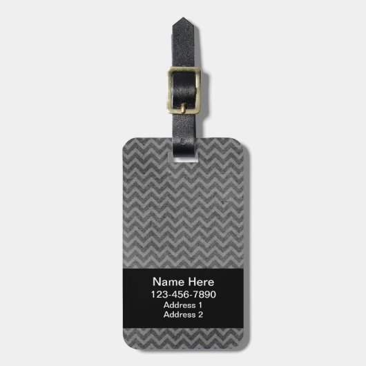 シェブロン動揺してラベル ラゲッジタグ (正面縦)