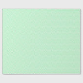 シェブロン折り返し紙 – 緑（白） ラッピングペーパー (フラット)