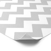 シェブロン模様の名前をカスタマイズする ポスター (角)