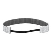 シェブロン灰色の手描きのパターン アスレチックヘッドバンド (裏面)