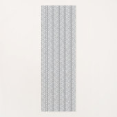 シェブロン灰色の手描きのパターン ヨガマット (正面)