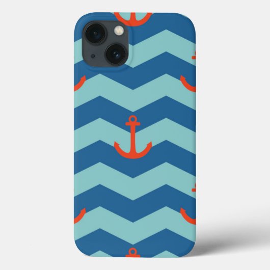 シェブロン航海のなパターン Case-Mate iPhoneケース (裏面)