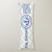 シェブロン航海の&いかりシール ボディピロー (正面縦)