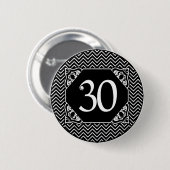 シェブロン30歳の誕生日 缶バッジ (正面&裏面)