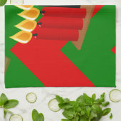 シェブロン・クワンザ キッチンタオル (折り畳み)