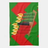 シェブロン・クワンザ キッチンタオル (縦)