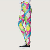 シェブロン、ダイヤモンドのシームレスなパターン レギンス (左)