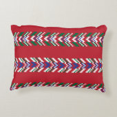 シェブロン・フェア島シームレスパターン・デザイン選手 アクセントクッション (裏面)