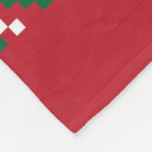 シェブロン・フェア島シームレスパターン・デザイン選手  フリースブランケット (角)