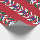 シェブロン・フェア島シームレスパターン・デザイン選手  ラッピングペーパー (角)