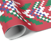 シェブロン・フェア島シームレスパターン・デザイン選手  ラッピングペーパー (ロールコーナー)