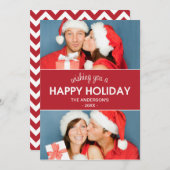 シェブロン・ホリデー |ホリデーカード シーズンカード (正面/裏面)