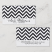 シェブロン(灰色) 名刺 (正面/裏面)