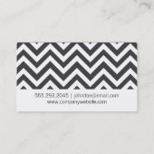 シェブロン(灰色) 名刺 (裏面)