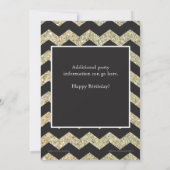 シェブロンBBQ 50歳誕生日パーティーの招待 招待状 (裏面)