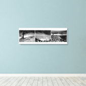 シェプトンマレットのトリプチパネル。 キャンバスプリント (インサイチュ (ウッドフロア))