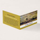 シェベニンゲンの海の眺め，アンティークディーラー 名刺 (外部)