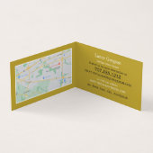 シェベニンゲンの海の眺め,アンティークディーラー 名刺 (内部)