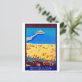 シェベニンゲンビーチ,オランダ,ヴィンテージ旅行 ポストカード (スタンド正面)