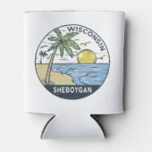 シェボイガンウィスコンシンヴィンテージ 缶クーラー (正面)