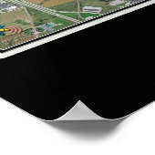 シェボイガン・ウィスコンシン衛星ポスターマップ ポスター (角)