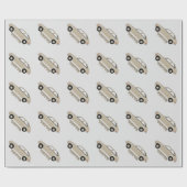 シェボレーチェベットベージュのレトロクラシック車 ラッピングペーパー (フラット)