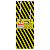 シェボ感謝していンワインバッグに署名した労働者 ワインギフトバッグ (正面)