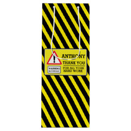 シェボ感謝していンワインバッグに署名した労働者 ワインギフトバッグ