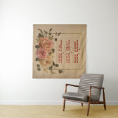 シェマイスラエル祈りの言葉引用文 – ヘブライ語と英語 タペストリー (インサイチュ(横))