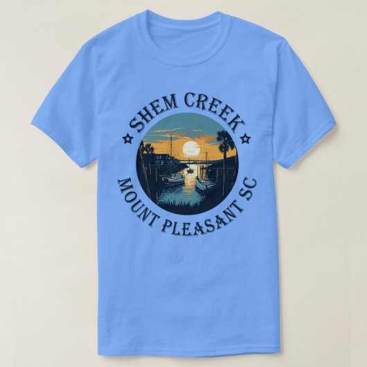 シェムクリークサンセット山プレザントSC Tシャツ (デザイン正面)