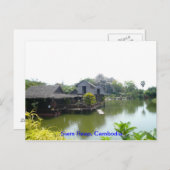 シェムリアップのウォーターハウス ポストカード (正面/裏面)