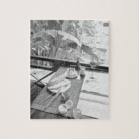 シェムリアップカンボジアコンチネンタルブレックファースト ジグソーパズル (縦)