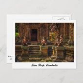 シェムリアップ、カンボジアのはがき ポストカード (正面/裏面)