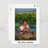 シェムリアップ、カンボジアのはがき ポストカード (正面/裏面)