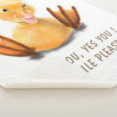 シェラおもしろいパブランケットハッピーダック – カスタム文字 シェルパブランケット (3/4)