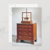 シェラトンの小さなマホガニーの引き出し箱 ポストカード (正面/裏面)