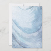 シェラブレーション 水彩 ビーチ タツノオトシゴ 貝殻 セーブザデート (裏面)