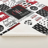 シェラモノグラムのパ毛布 | Lumberjack Wilderness シェルパブランケット (3/4)