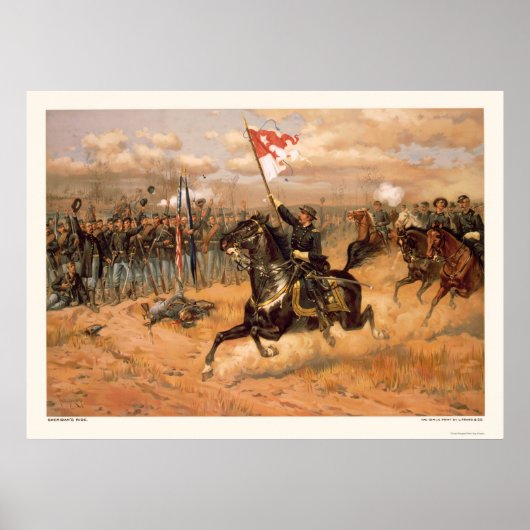 シェリダンの乗り物by L. Prang & Company 1886 ポスター (正面)