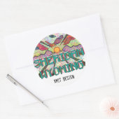 シェリダンワイオミング・バンパー・ステッカー！ ラウンドシール (封筒)