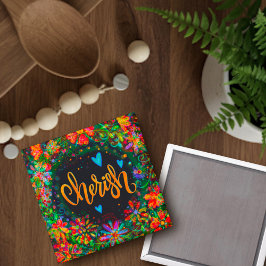 シェリッかわいらしクフローラトレンディー感動的おもしろい マグネット