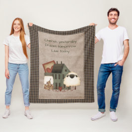 シェリッシュドリームライブ – 初期のカントリー フリースブランケット