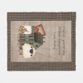 シェリッシュドリームライブ – 初期のカントリー フリースブランケット (正面(横))