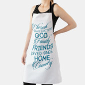 シェリッシュwhatが重要ティール（緑がかった色） エプロン (インサイチュ)