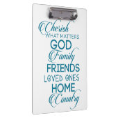 シェリッシュwhatが重要ティール（緑がかった色） クリップボード (右)