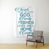 シェリッシュwhatが重要ティール（緑がかった色） タペストリー (インサイチュ)