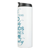 シェリッシュwhatが重要ティール（緑がかった色） タンブラー (回転右)